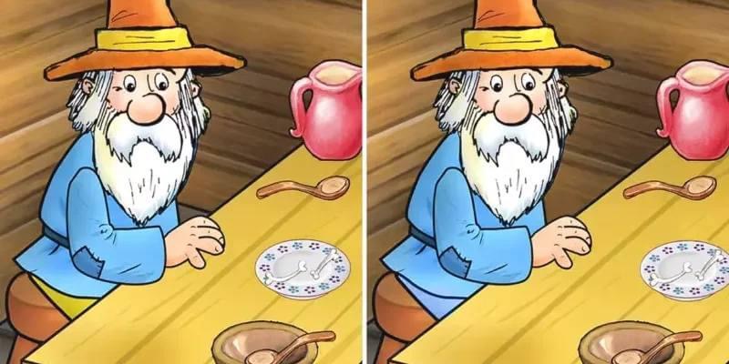 Il Y A Trois Differences Dans La Peinture De Grand Pere Trouvez Les