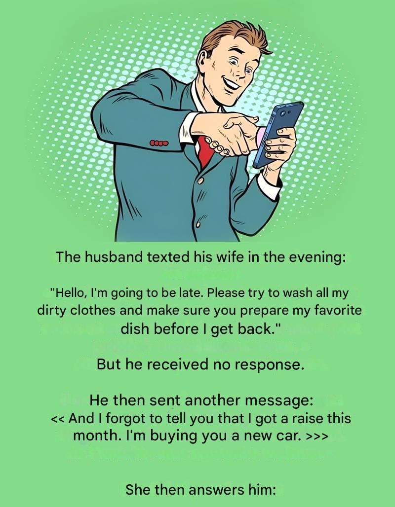 Le Mari A Envoye Un Sms A Sa Femme Ce Soir(1)