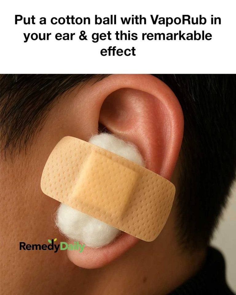 Place A Cotton Ball With Vaporub In Your Ear And Experience This Remarkable Effect